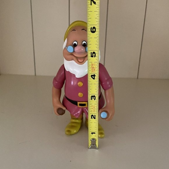 Vtg. DISNEY 1992 DOC Snow White Seven Dwarfs 6 inch Rubber Figure Thailand R2 - Picture 11 of 12